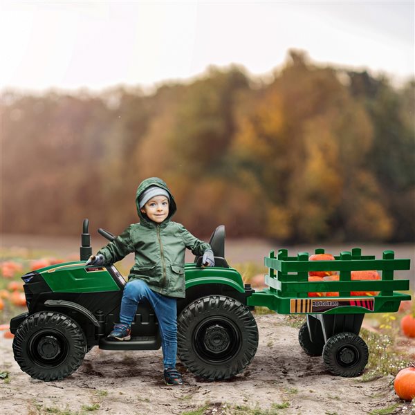 Aosom 12-Volt Kids Ride-On Tractor