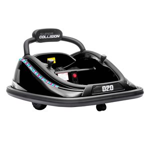 Aosom 12-Volt Black Electric Kids Bumper Car