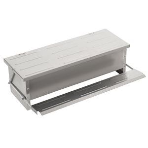 PawHut 22.5-lb Silver Steel Automatic Chicken Feeder