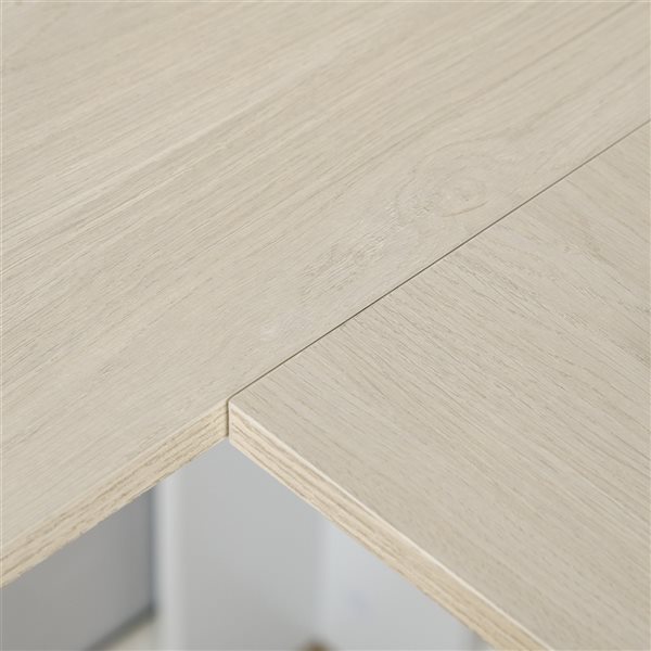 HomCom 17.75-in White Modern/Contemporary L-Shaped Desk