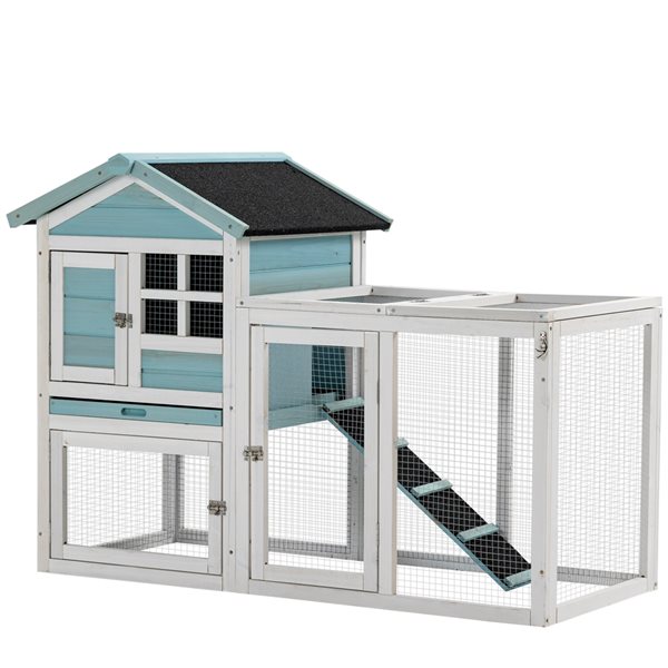 Rabbit clearance hutch blue