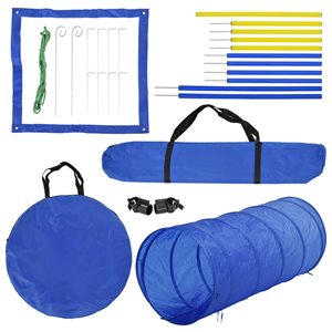 Pawhut Intermediate Dog Park Agility Exercise Kit - 8-Piece