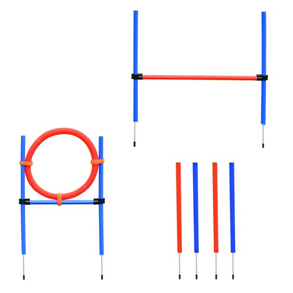 Pawhut Intermediate Dog Park Agility Training Kit - 12-Piece