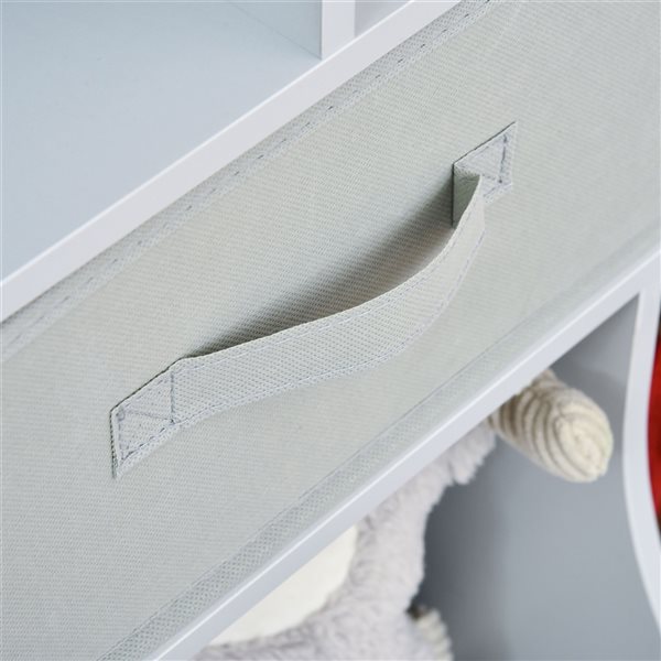 HomCom Grey Rectangular Toy Box