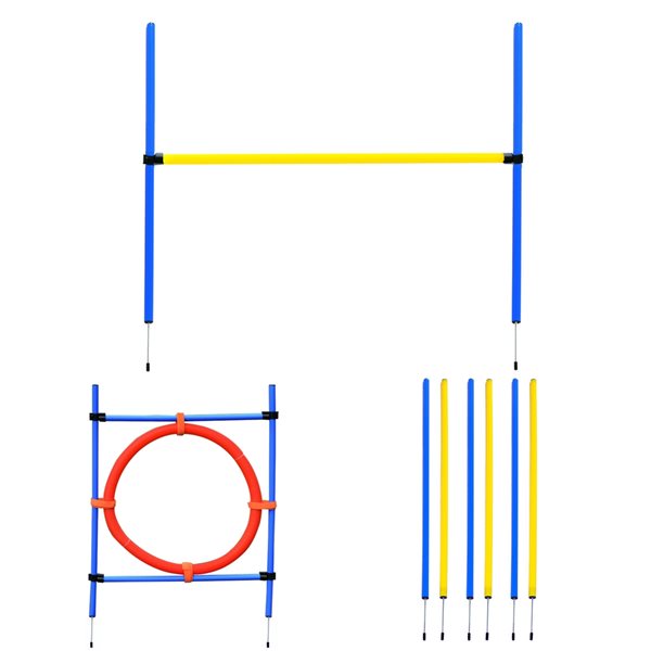 Pawhut Intermediate Dog Park Agility Course Training Kit