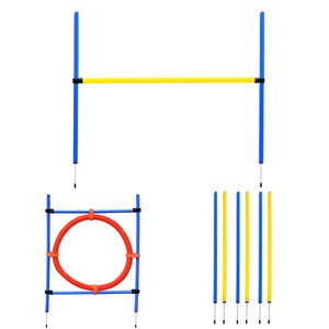 Pawhut Intermediate Dog Park Agility Course Training Kit