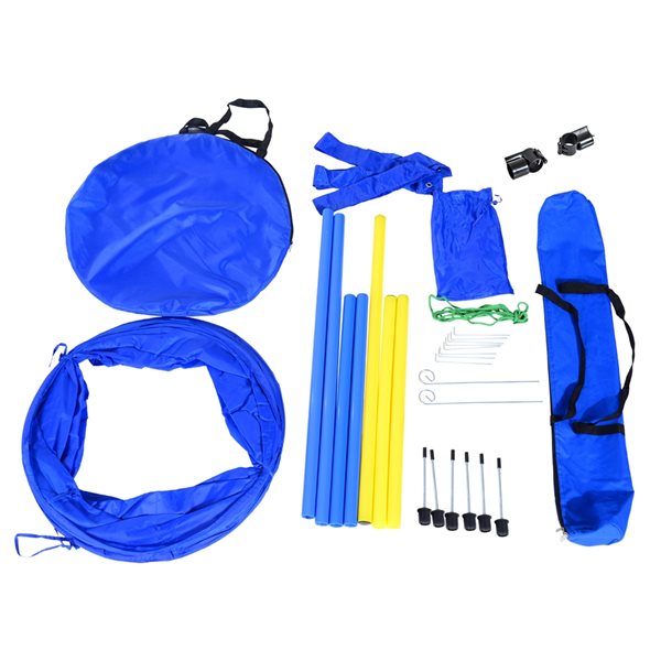 Pawhut Intermediate Dog Park Agility Course Kit