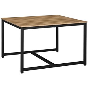 HomCom 23.5-in Brown Modern/Contemporary 2-Person Large Writing Desk