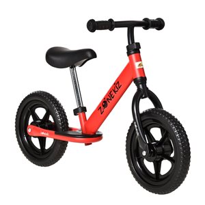 Qaba Red Balance Bike with Adjustable Seat and Handlebar