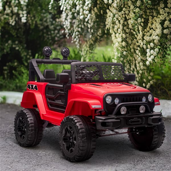 Aosom 12-Volt Battery Powered Ride-On Electric Car with Remote Control