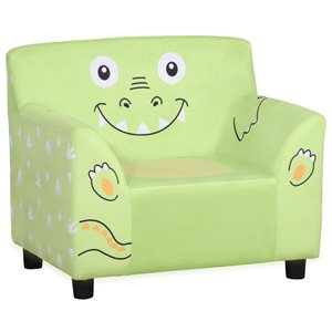 Qaba 19.69-in Green Upholstered Kids Accent Chair