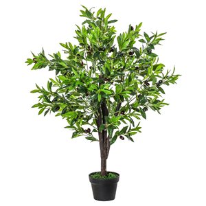 Outsunny 47.25-in Green Artificial Olive Tree