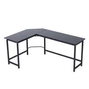 Vinsetto 19-in Black Modern/Contemporary L-Shaped Desk