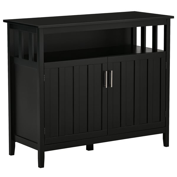 HomCom Black Composite Sideboard