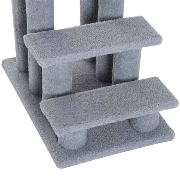 PawHut 23.62-in Grey Polyester Cat Tree