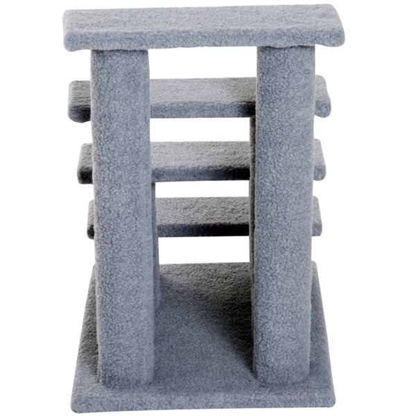 PawHut 23.62-in Grey Polyester Cat Tree