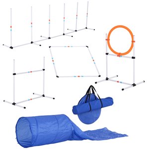 Pawhut Intermediate Dog Park Agility Course Kit - 5-Piece