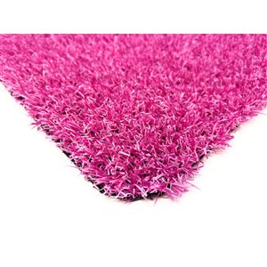 Trylawnturf Diamond 13-ft x 15-ft Synthetic Grass - Pink