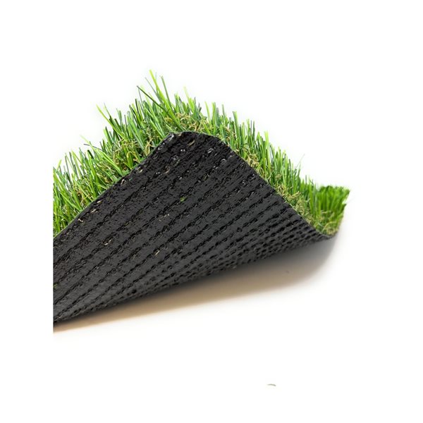 Gazon synthétique en polypropylène vert de 6 pi x 10 pi Mirage par Trylawnturf