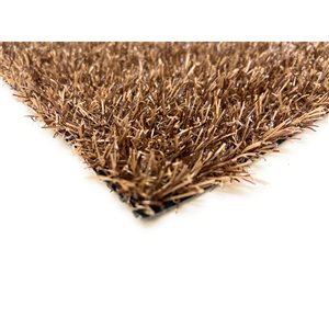 Trylawnturf Diamond 13-ft x 20-ft Synthetic Grass - Chocolate Brown