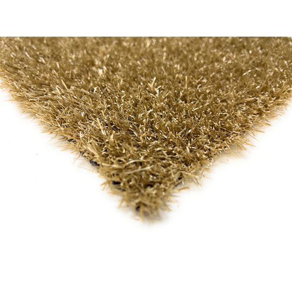 Gazon synthétique de 6,6 pi x 10 pi Diamond par Trylawnturf, pépite d'or