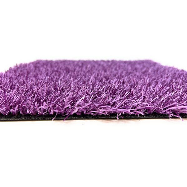 Trylawnturf Diamond 6.6-ft x 15-ft Synthetic Grass - Purple 2-Tone