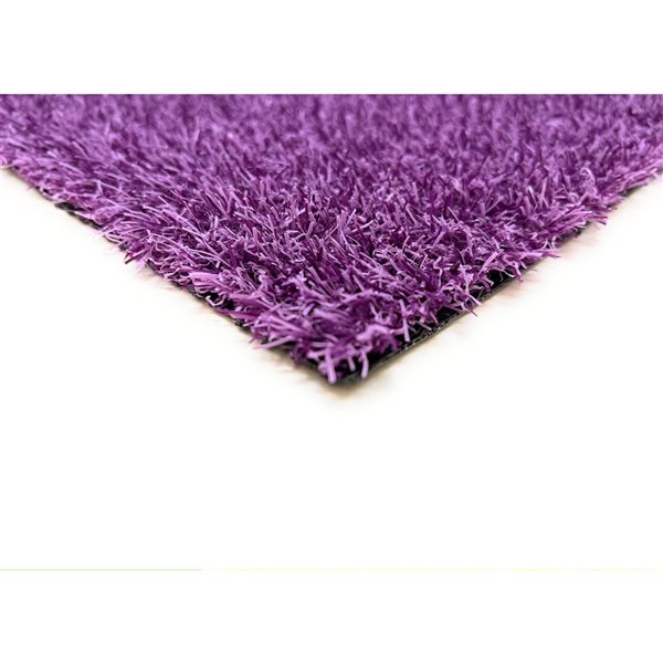 Trylawnturf Diamond 6.6-ft x 15-ft Synthetic Grass - Purple 2-Tone