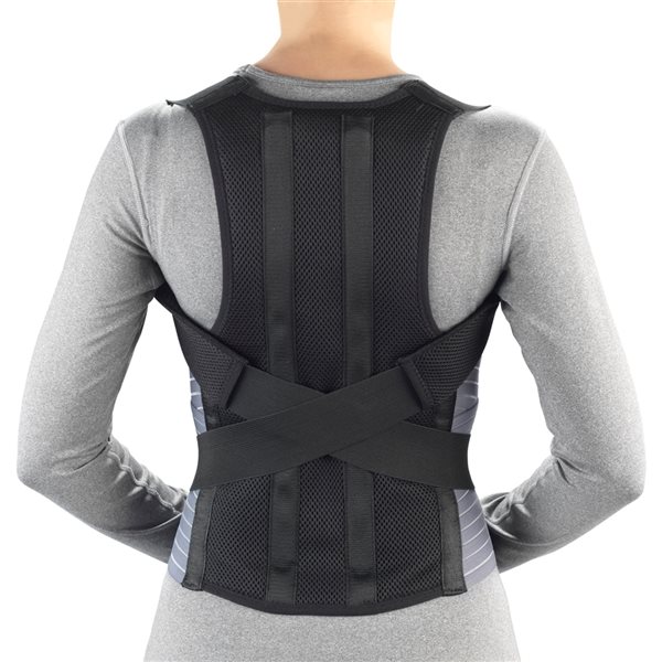 OTC Extra Small Black Posture Brace with Rigid Stays