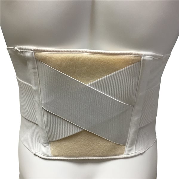 Champion Medium White Sacrum Brace with Thermal Pad Pocket