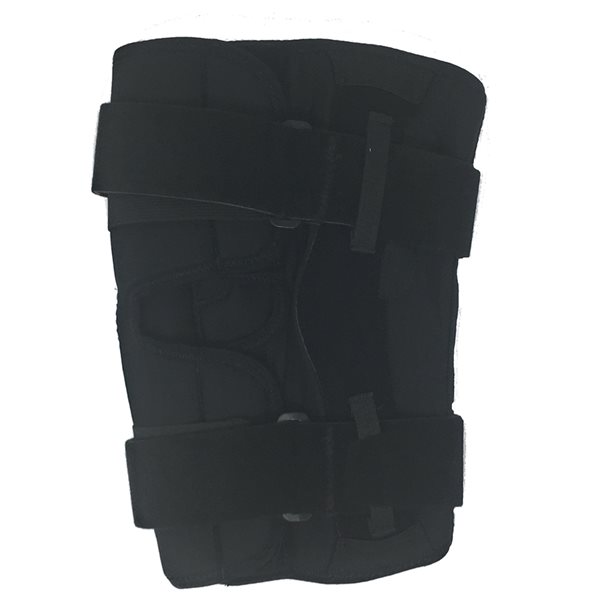 Genouillère en tissu Orthotex d'OTC avec coussin stabilisant et barres à charnière, noir, 3TG