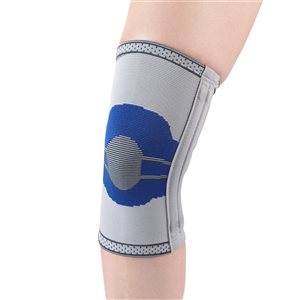 Champion Blue/Grey Medium Ortho Wrap Compression Sleeve with Flexibles Stays