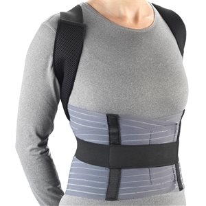 OTC Small Black Posture Brace with Rigid Stays