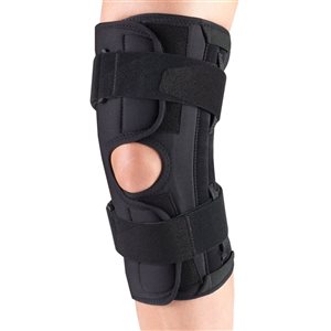 OTC Black Extra Small Orthotex Stabilizer Knee Pad with Spiral Stays
