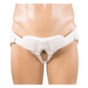 Ceinture de support pour hernie inguinale simple ou double d'OTC blanc, 2TG