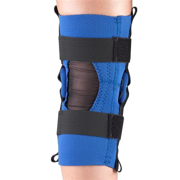 Champion Blue Large Neoprene Stabilizer Knee Pad with Hinged Bars