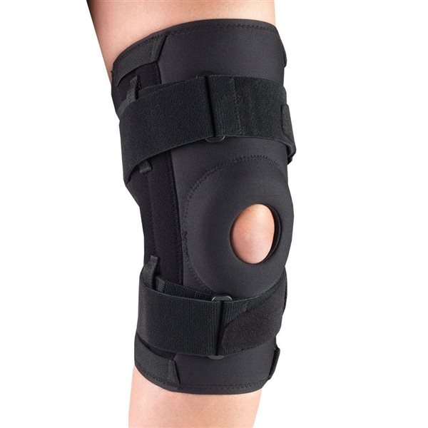 Support d'épaule en tissu Orthotex d'OTC avec coussin stabilisateur et baleines en spirale, noir, 3TG