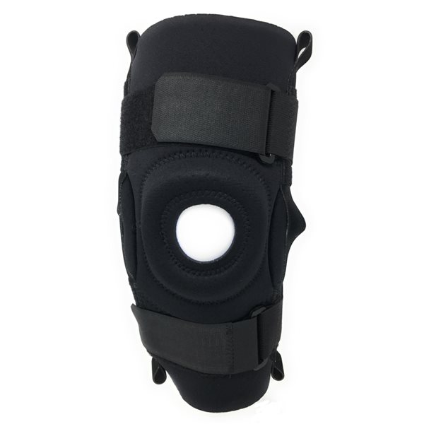 Champion Black Large Neoprene Stabilizer Knee Pad with Hinged Bars