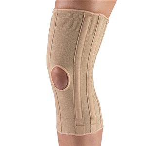 OTC Brown Large Knit Ortho Wrap Knee Pad with Spiral Stays