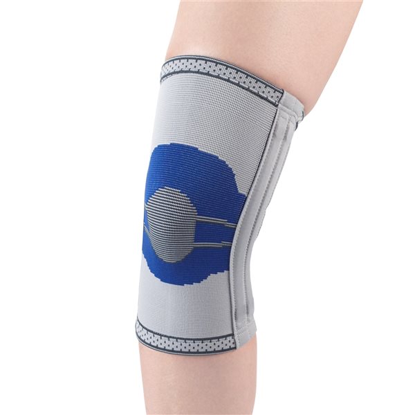 Manche de compression Champion en tissu élastique et baleines flexibles, bleu/gris, petite