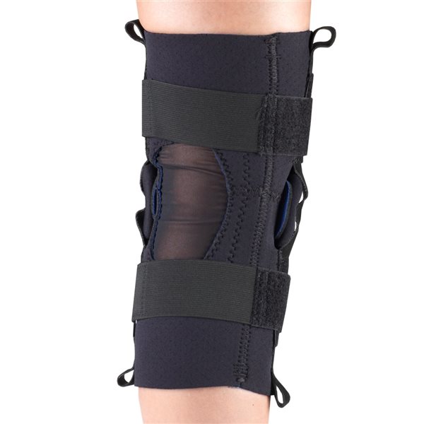 Champion Black Medium Neoprene Stabilizer Knee Pad with Hinged Bars