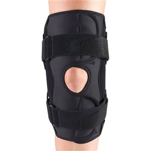 OTC Black Extra Small Orthotex Stabilizer Knee Pad with Hinged Bars