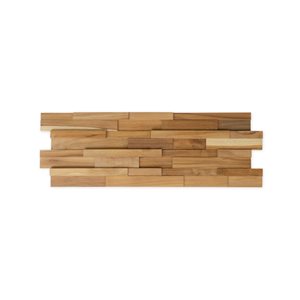 Metrie 22/32-in x 8 1/6-in 3D Indoor Reclaimed Teak Wood Wall Panel