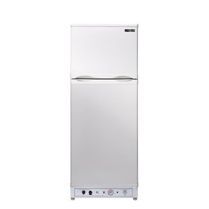 Unique Off-Grid White 8-cu ft Standard-Depth Propane Top-Freezer Refrigerator with Direct Vent