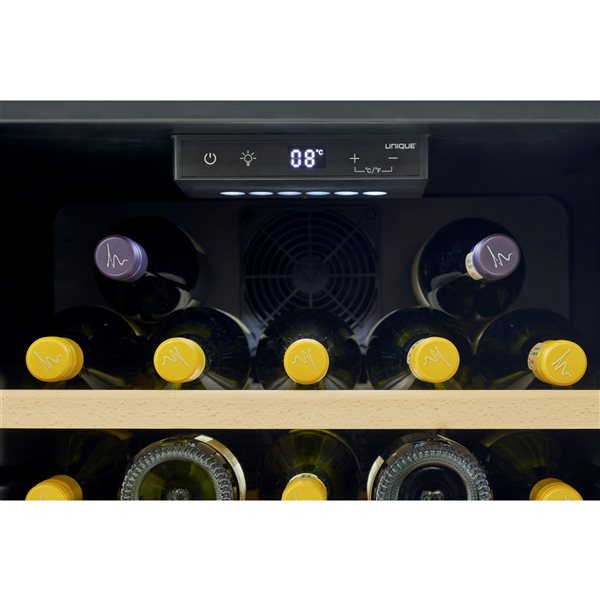 Unique Classic Retro Summer Mint Green 28-Bottle Freestanding Wine Cooler