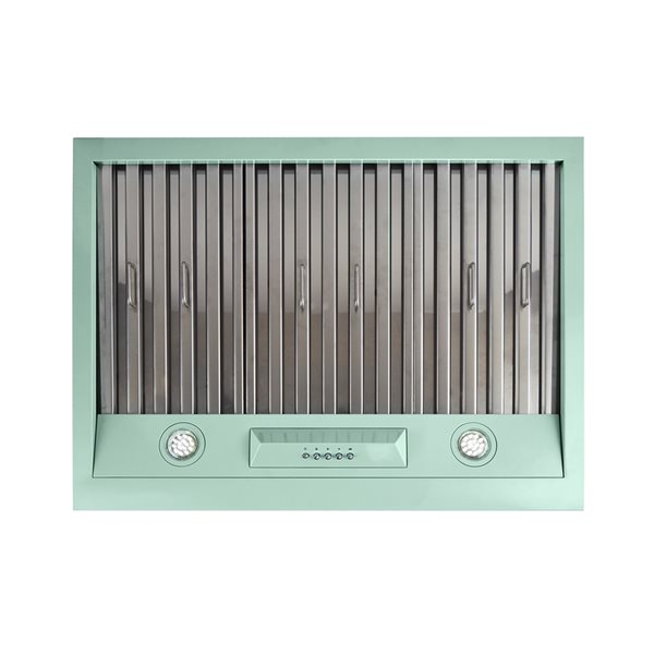 Unique Classic Retro 30-in 700 CFM Ducted Summer Mint Green Undercabinet Range Hood with Charcoal Filter Included