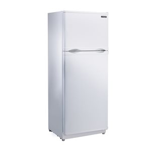 Unique Off-Grid White 10.3-cu ft 290-L Standard-Depth Top-Freezer Solar Powered Energy Star Certified Refrigerator