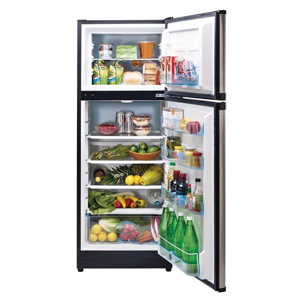 Unique Off-Grid Stainless Steel 10.3-cu ft 290-L Standard-Depth Top-Freezer Solar Powered Refrigerator