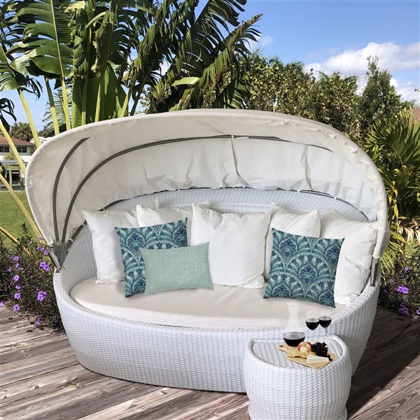 Joita Home 19-in W x 19-in L Square Indoor Blue Oriental Rugs Zippered Pillow and Lumbar Pillow Covers - Set of 3