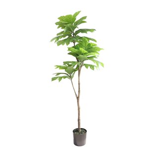 Hudson Home 70.1-in Green Artificial Artocarpus Tree
