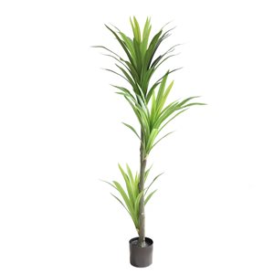 Hudson Home 59.1-in Green Artificial Dracaena Plant